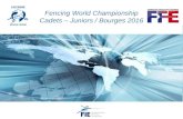 Page 1 Fencing World Championship Cadets – Juniors / Bourges 2016.