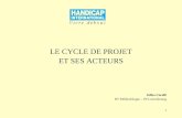 1 LE CYCLE DE PROJET ET SES ACTEURS Gilles Ceralli RT Méthodologie – HI Luxembourg.