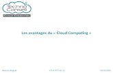 Les avantages du cloud computing