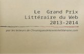 Grand Prix Littéraire du Web 2014