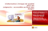 L'information clinique de qualité pour les soignants : accessible en ligne au bout des doigts - Michel LABRECQUE, Pierre BEAUPRÉ