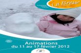 Programme des animations du 11 au 17 février 2012