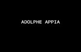 ADOLPHE APPIA. WAGNER S¬ WAGNER NO