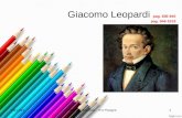 Giacomo Leopardi pag. 926-945 pag. 946-1019 06/05/2014Elettra Gambardella - ITU Pisogne1.