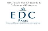 EDC-Ecole des Dirigeants & Créateurs d’Entreprise.