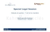 Statuts et pactes 160611 - Special Legal Session - @ Cabinet Daniel Kahn