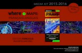 Media-kit du plan Where de Paris en anglais. 2014 2015, Jean-Louis Roux-Fouillet