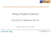 Proxu Product Owner - Enrichit ou dénature Scrum
