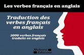 verbes français traduits en anglais