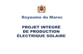 Projet intégré de production solaire Maroc