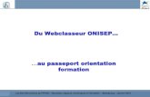 Du Webclasseur ONISEP… au passeport orientation formation