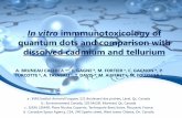 Audrey Bruneau_In vitro immunotoxicology of quantum dots and comparison with dissolved cadmium and tellurium