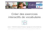 Vocabulettres - Séminaire Lettres Tice - Mme Farizon Isabelle