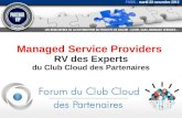 2012.11.20 - Managed Service Providers - RV des Experts du Club Cloud des Partenaires - Partner VIP