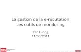 Réputation et monitoring - Concepts & outils