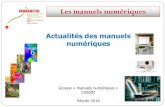 Actualité Février "Manuels Numériques"