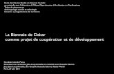 La Biennale de Dakar comme projet de coopération et de développement, Soutenance de thèse de Iolanda Pensa, Paris, 27/06/2011