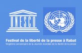 Unesco - Journée Liberté de la presse à Rabat