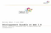 Développement Durable et Web 2.0 - 9 juin 2010