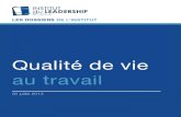 Dossier Institut du Leadership - Qualite de Vie au Travail