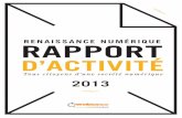 Rapport d'activité 2013 - Renaissance Numérique