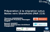 TechDays 2011 - Préparation à la migration Lotus Notes vers SharePoint