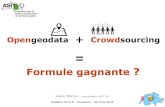 Open geodata + crowdsourcing : formule gagnante ?