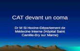Dr Si Hocine Cat Devant Un Coma