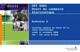 DRT 6903 Droit du commerce électronique