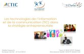 Les TIC dans la Stratégie Entrepreneuriale - @Synapse Center - 27.04.2012 27.04.2012