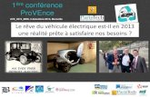 Le VE « éternellement émergent » est-il en train d’émerger? Institut de la Mobilité Durable - Conference ProVEnce du 5 decembre 2013 - BLOGaL / Centraliens en Provence