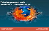 Développement Web - Module 1 - Introduction