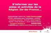 présentation du Pôle Région Ile-de-France au CIDJ