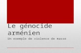 Le génocide arménien