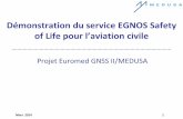 Démonstration du service EGNOS Safety of Life pour l’aviation civile
