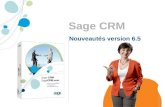 Les nouveautés de Sage CRM 6.5