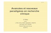 Avancées et nouveaux paradigmes en recherche clinique - Jean-Yves BLAY - Rencontres de la Recherche Clinique