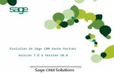 Améliorations de Sage CRM Vente Partner v7 à v11