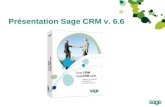 Présentation des Nouveautés de Sage CRM v 6.6