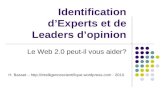 Identification d'experts avec le Web 2.0