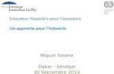Education financière pour l’assurance : Un approche pour l’industrie