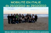 Presentation chieti :1ere mobilite Comenius