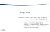 Conférence E-santé : HAS présente Scope Santé