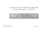 Etablissement Edmond Frogerais Biographie et Catalogue