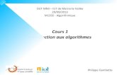 M1202 Algorithmique & programmation Java - Cours 1 2013