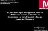 La problématique de migration issue de différentes sources culturelles et institutions : le cas du portail « Sur les traces du Hainaut »
