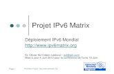 IPv6 Matrix Présentation Tunis 19 Juin 2012