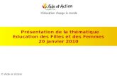 Presentation Education des femmes et des filles Janvier 2010
