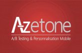 Azetone: A/B Testing & Personnalisation Mobile