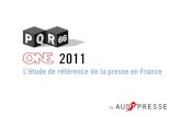Audipresse One - résultats 2011 - PQR 66